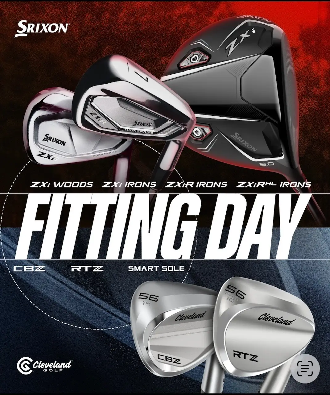 CUSTOM FITTING CLEVELAND/SRIXON MERCOLEDI 1 LUGLIO.