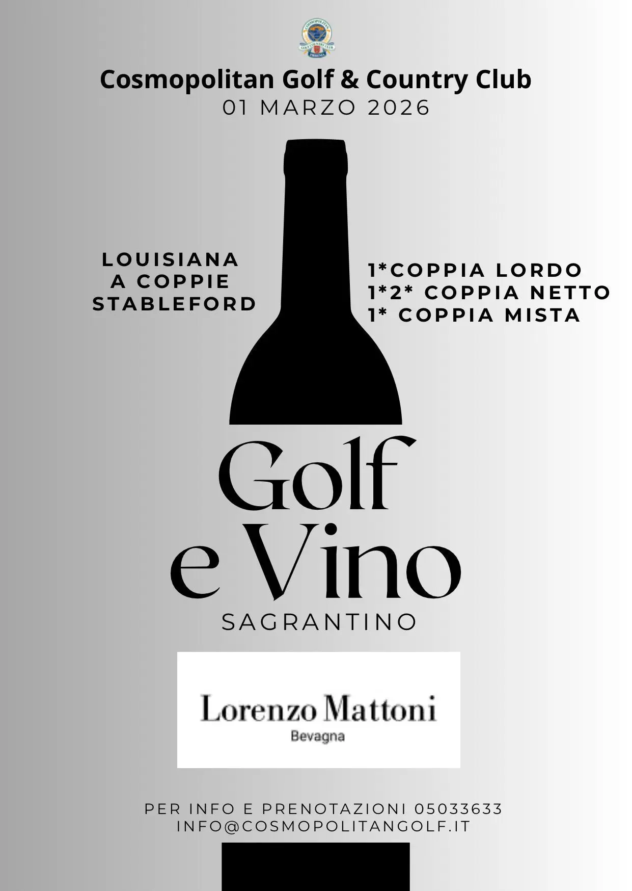 LORENZO MATTONI SAGRANTINO GOLF CUP