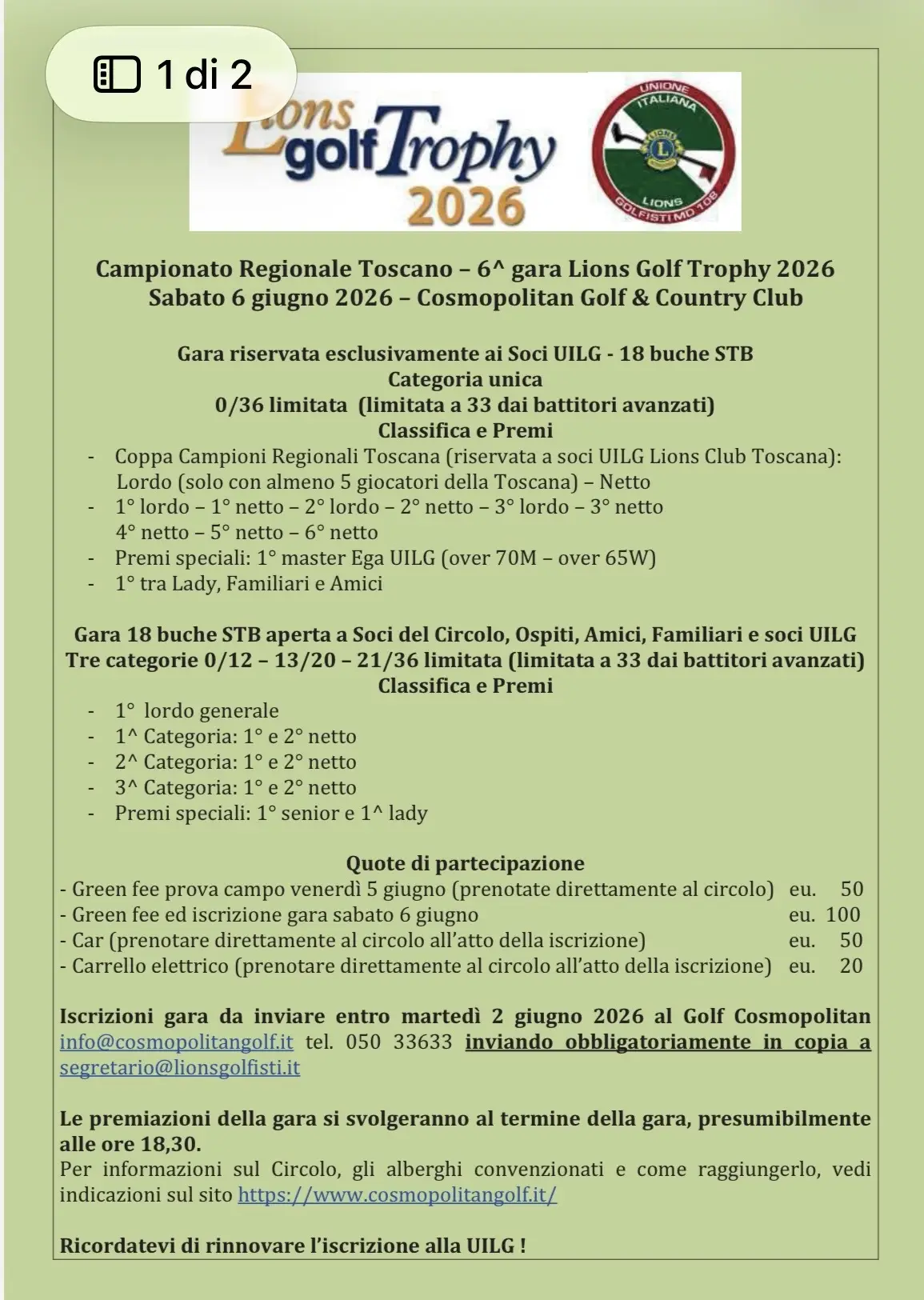 TROFEO LIONS